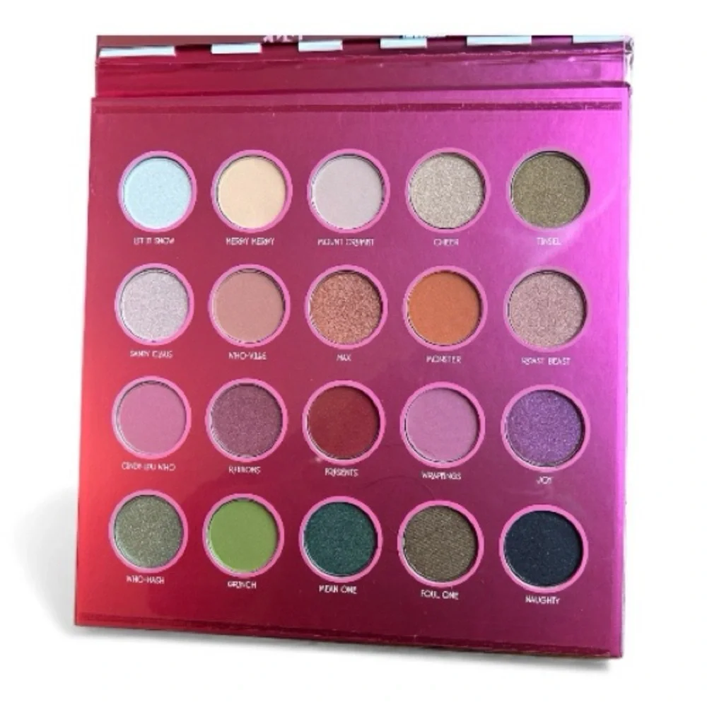 Grinch Eyeshadow Palette with Pink and Green Design Halloween